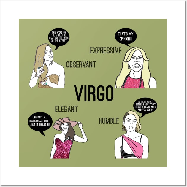 Virgo- Bravostrology series Wall Art by Katsillustration